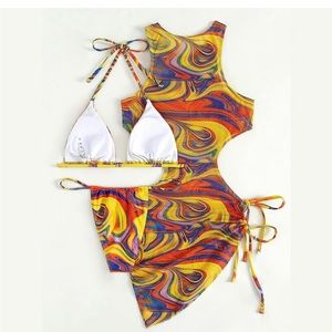 3 piece bikini swim suit